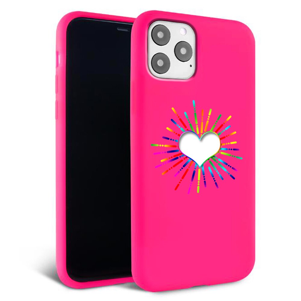Husa pentru iPhone 11 pro - Silicon Matte - Heart 3