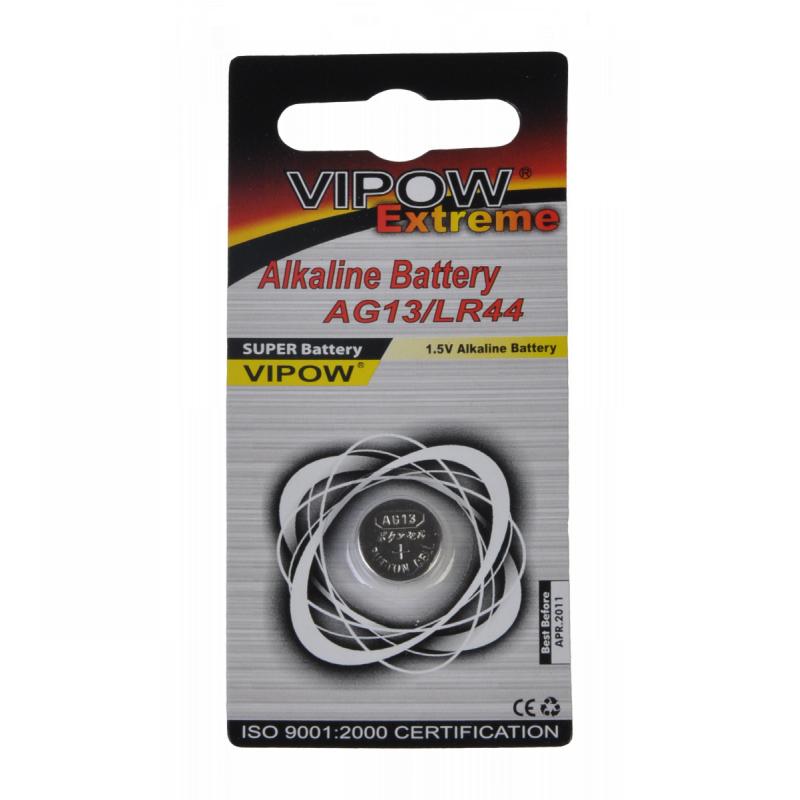 Baterie vipow extreme AG13 (LR44), 1.5V, 1 bucata/blister