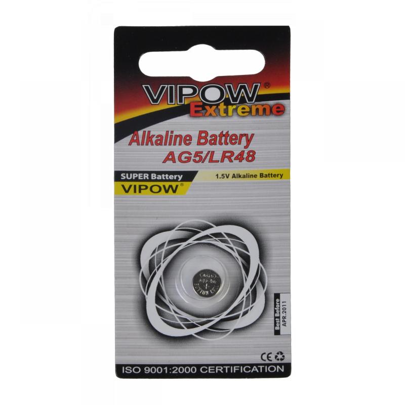 Baterie vipow extreme AG5 (LR48), 1.5V, 1 bucata/blister
