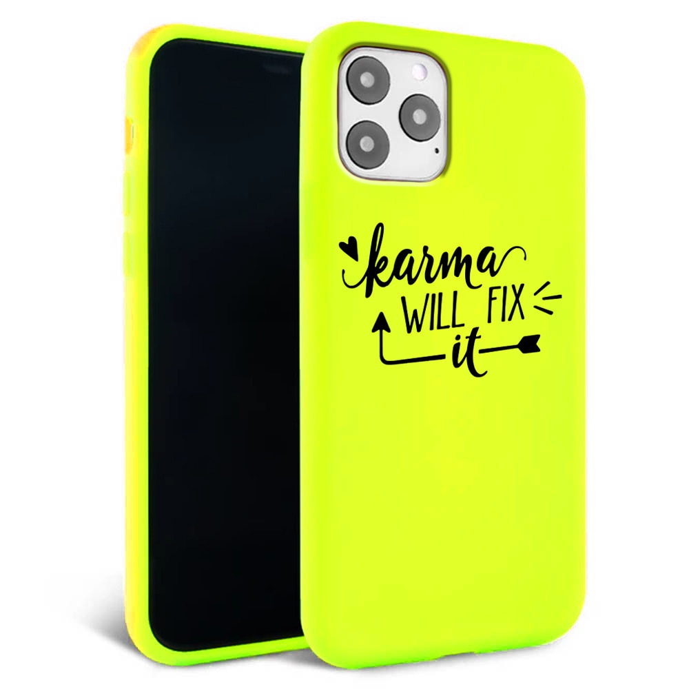 Husa pentru iPhone 11 ProMax - Silicon FlexiSoft - Karma 2 Galben