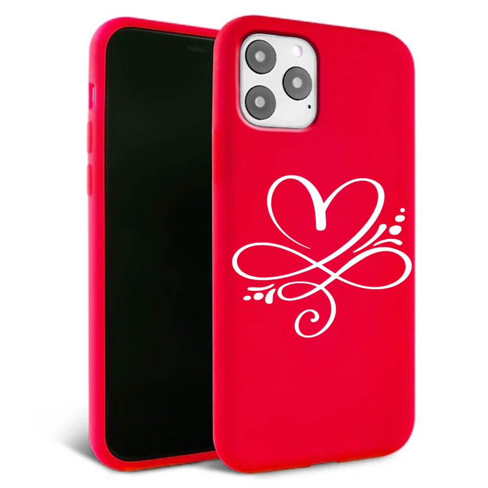 Husa pentru iPhone 11 pro - Silicon Matte - Heart 2