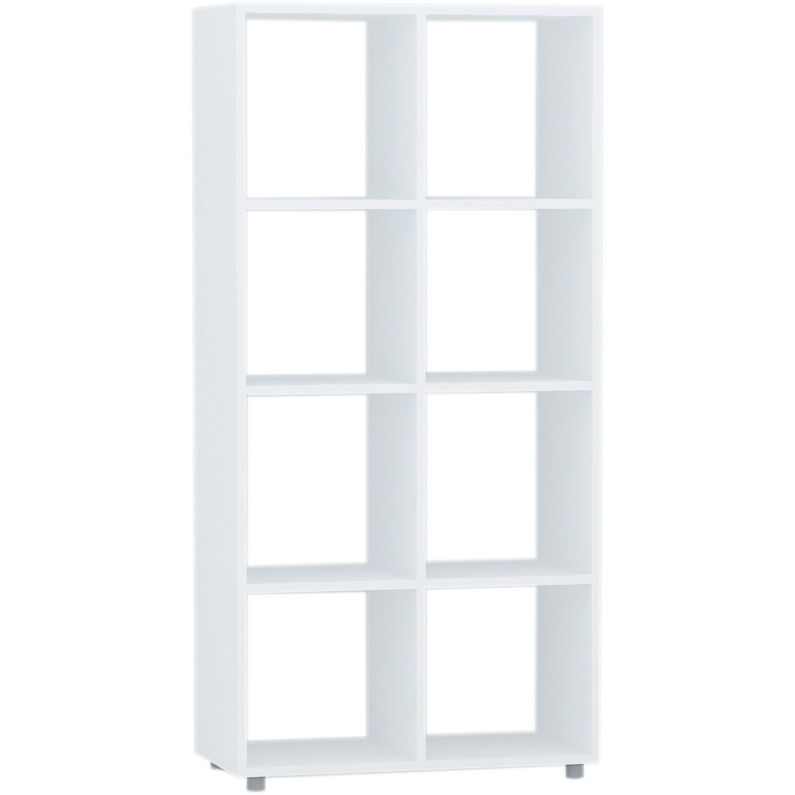 Etajera de podea Sani Ben 2x4 60,5/30/122,5 cm, Alb