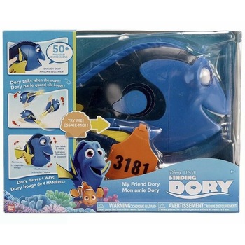 Jucarie Interactiva oficiala Disney PIXAR pestisor Finding Dory albastru cu negru Jucarie Interactiva oficiala Disney PIXAR pestisor Finding Dory albastru cu negru
