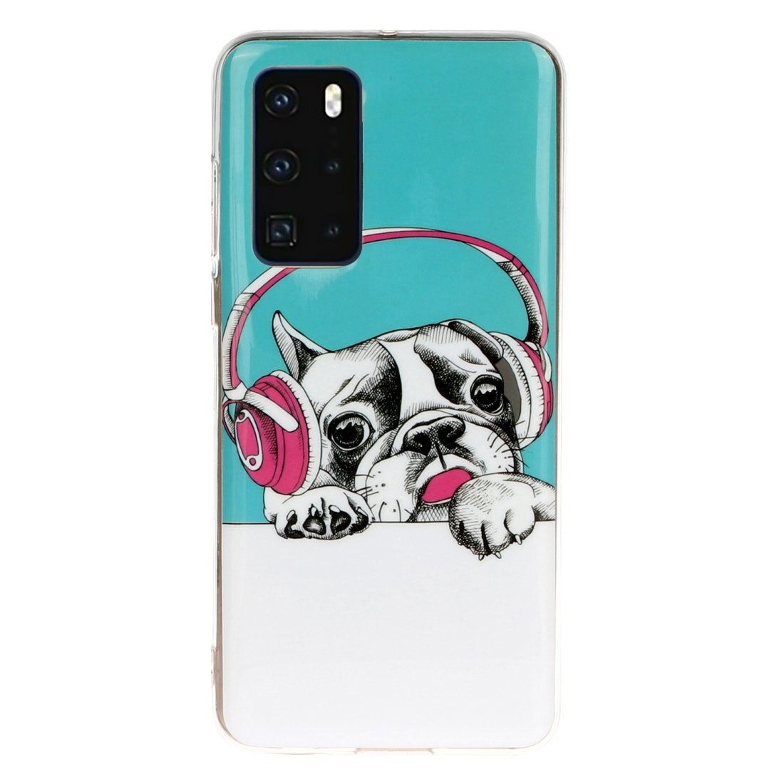 Husa silicon compatibila cu Huawei P40 Fosforescent model Lovely Music, Silicon, TPU Viceversa