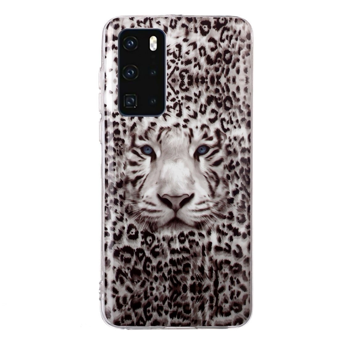 Husa silicon compatibila cu Huawei P40 Fosforescent model Leopard, Silicon, TPU Viceversa
