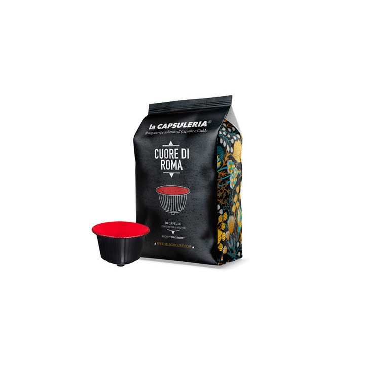 Комплект от 10 капсули кафе Cuore di Roma, За Nescafe Dolce Gusto, La Capsuleria