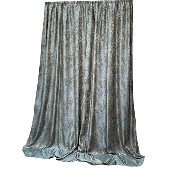 Set doua draperii bleu pastel  Set doua draperii bleu pastel