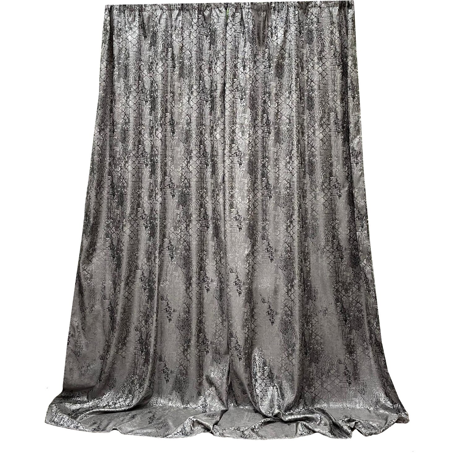 Set doua draperii gri platina 