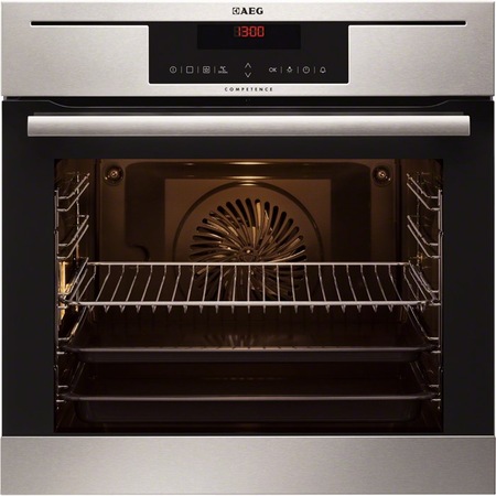 Cuptor electric Multifunctional AEG BP731462HM, 71 l, 13 functii, Autocuratare pirolitica, Grill, Touch control, Clasa A+, Inox antiamprenta