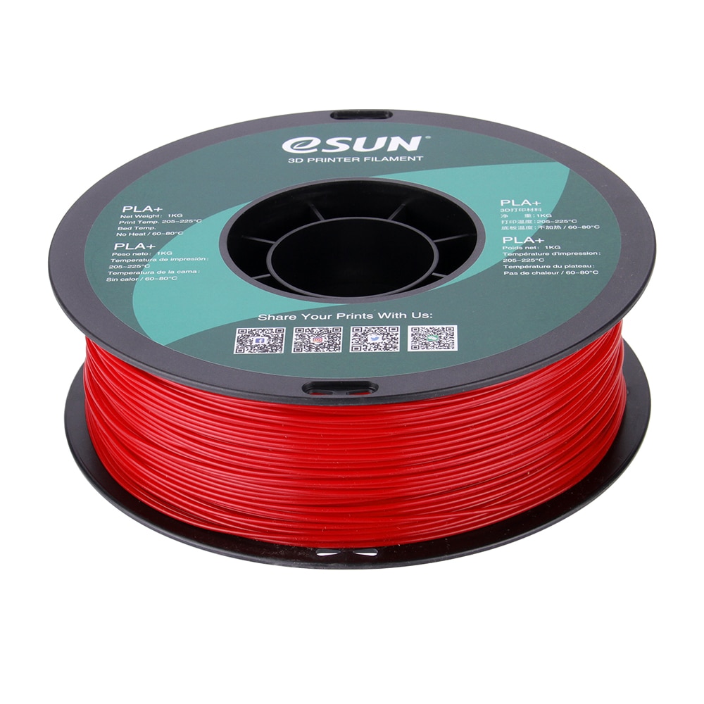 Filament ESUN PLA+ Rosu Aprins 1.75mm 1kg