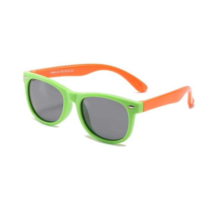 Детски слънчеви очила UVision Rogue Sun, Black & Green, UV400, 8-14 години