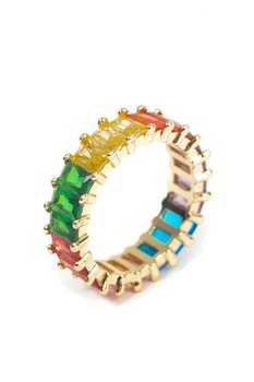 Inel Tennis MOSSELLE Cristale Colorate Cubic Zirconia Inel Tennis MOSSELLE Cristale Colorate Cubic Zirconia