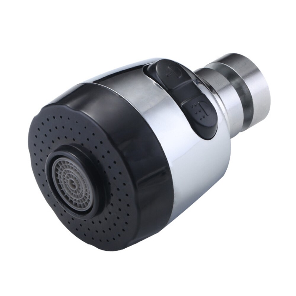 Aerator pentru robinet Gogou, Doua moduri de evacuare a apei, ABS, Argintiu/ Negru