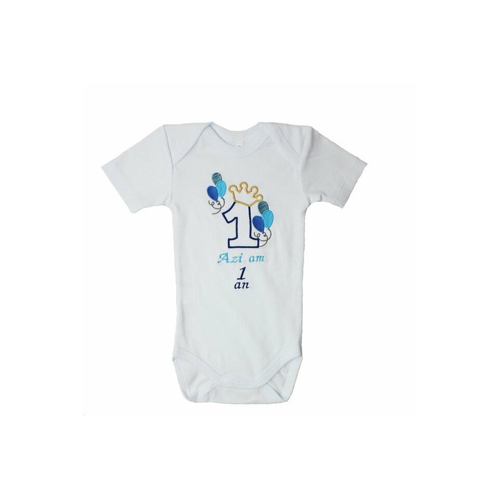 Body MS, aniversar, albastru 80 cm