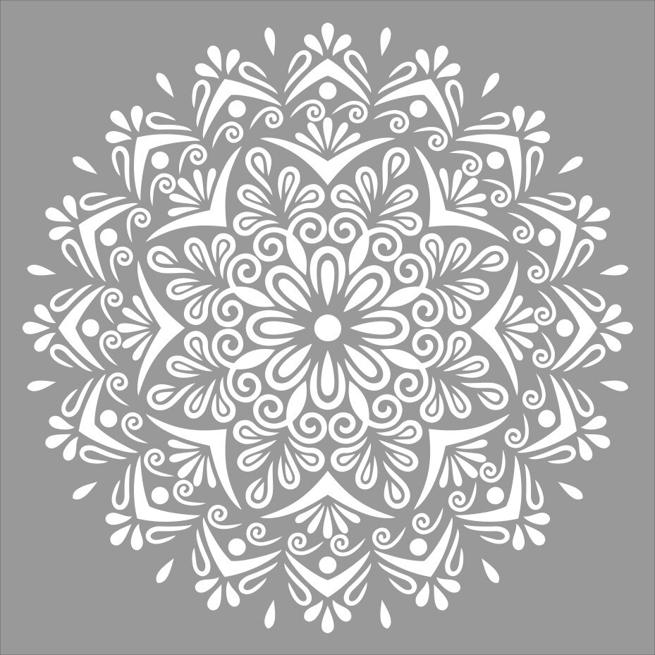 Sablon 590*590mm Refolosibil Mandala - SP70