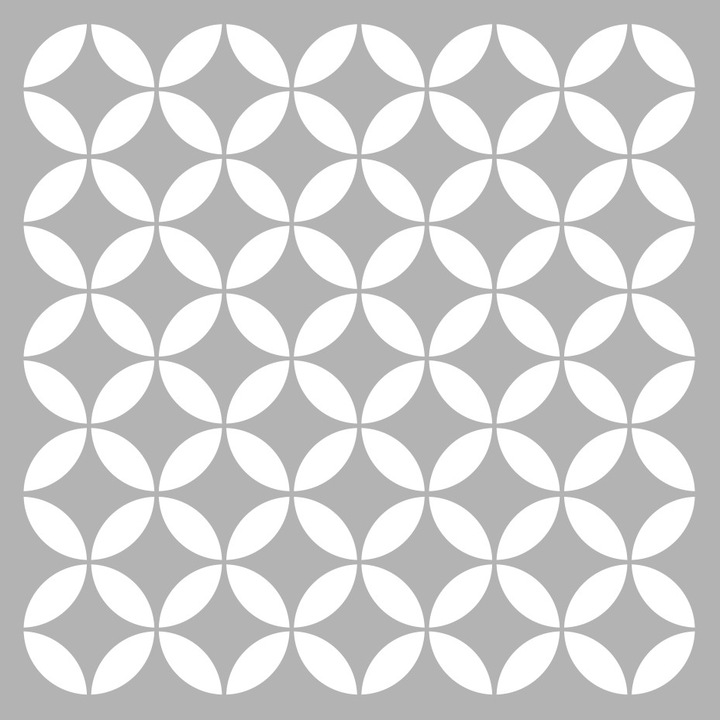 Sablon 590x590mm grosime 0.5mm Refolosibil Repetitiv Circle - SP73