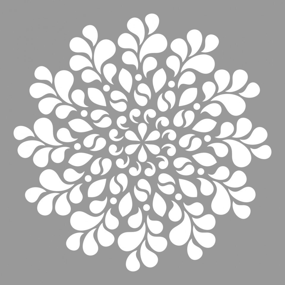 Sablon Refolosibil Mandala Vortex 290*290mm - SP452929