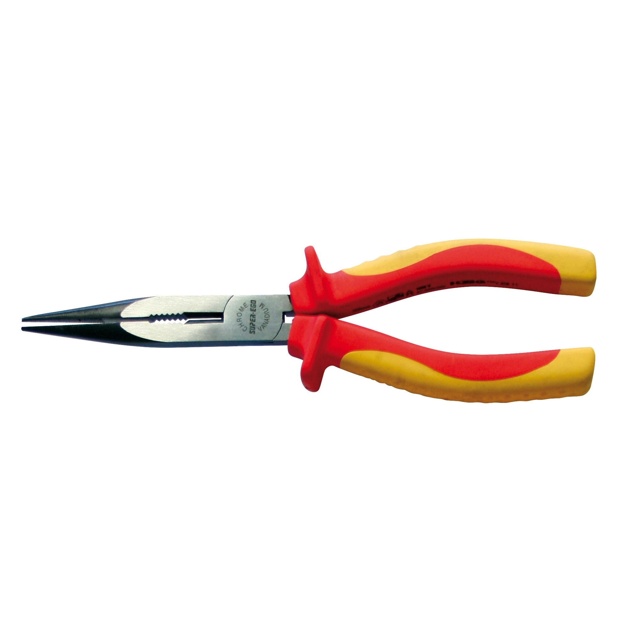 Cleste patent cu varf lung, Rothenberger, izolare la 1000 V, 200 mm