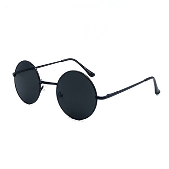 Ochelari de soare Unisex Rotunzi Nevermore™ Trend Retro John Lennon Culoare uniforma Negru Ochelari de soare Unisex Rotunzi Nevermore™ Trend Retro John Lennon Culoare uniforma Negru