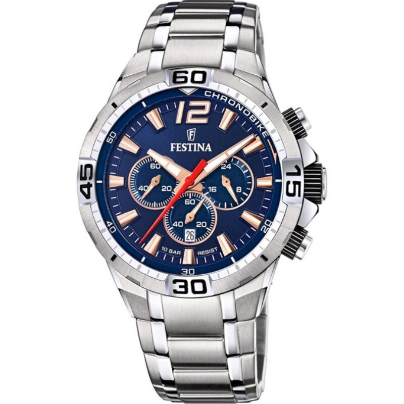 Ceas barbatesc Festina F20522/4, Analog, Otel inoxidabil, 10 ATM, Multicolor