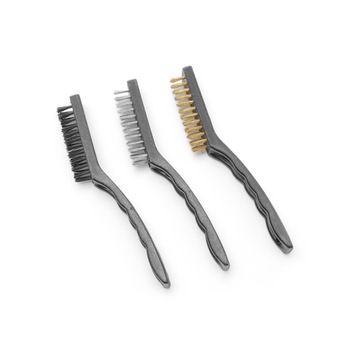 Set 3 perii din sarma, Hendi, Inox, maner metalic, lungime 178mm Set 3 perii din sarma, Hendi, Inox, maner metalic, lungime 178mm