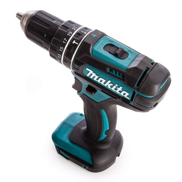 Masina de gaurit si insurubat cu percutie MAKITA DHP482Z, Li-Ion, 18V, 62Nm, acumulator 3 Ah