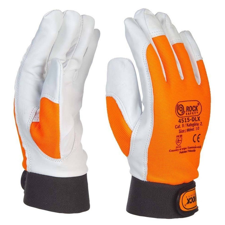 Manusi de protectie din piele, pentru soferi PANTHER-DLX Rock Safety 11