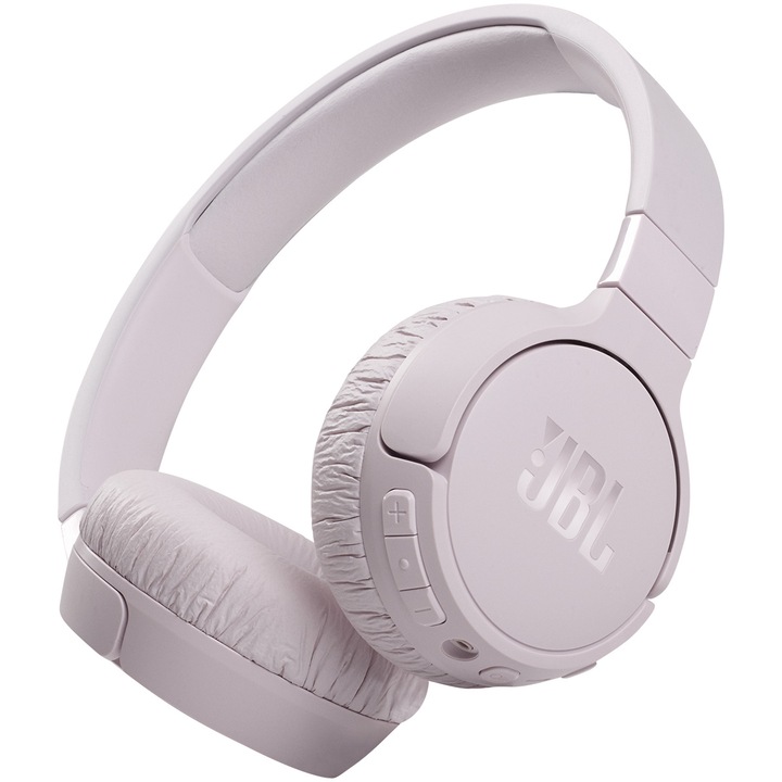 Аудио слушалки On-ear JBL Tune 660NC, Wireless, Active noise cancelling, Bluetooth, Вокален асистент, Розов
