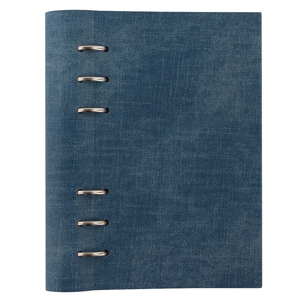 Agenda Personal nedatata cu rezerve si inele FILOFAX Clipbook Classic, Denim Architexture