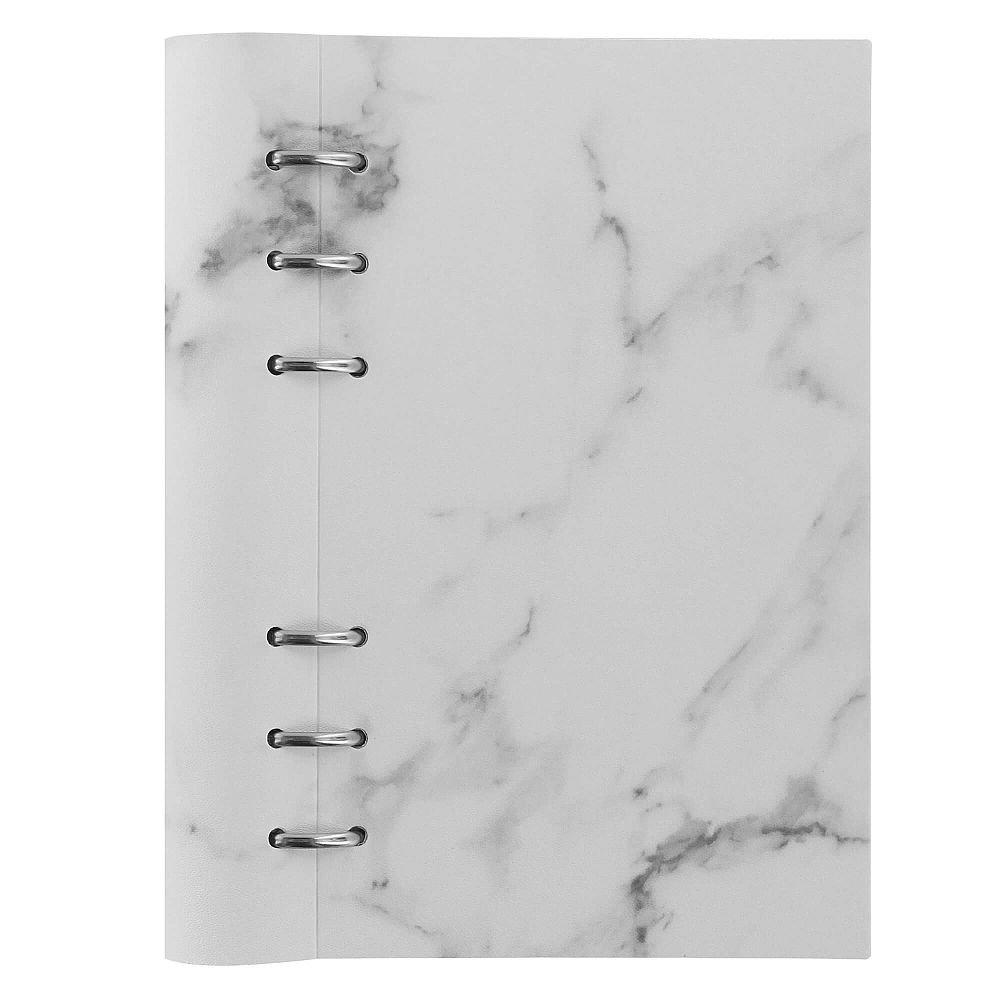 Agenda Personal nedatata cu rezerve si inele FILOFAX Clipbook Classic, Marble Architexture
