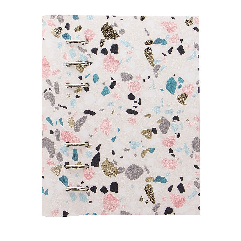 Agenda Personal nedatata cu rezerve si inele FILOFAX Clipbook Classic, Terrazzo Architexture