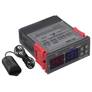 Controler de temperatura -40 °C ~ 120 °C, Umiditate, 220V, 10A, Senzor, STC-3028 Controler de temperatura -40 °C ~ 120 °C, Umiditate, 220V, 10A, Senzor, STC-3028
