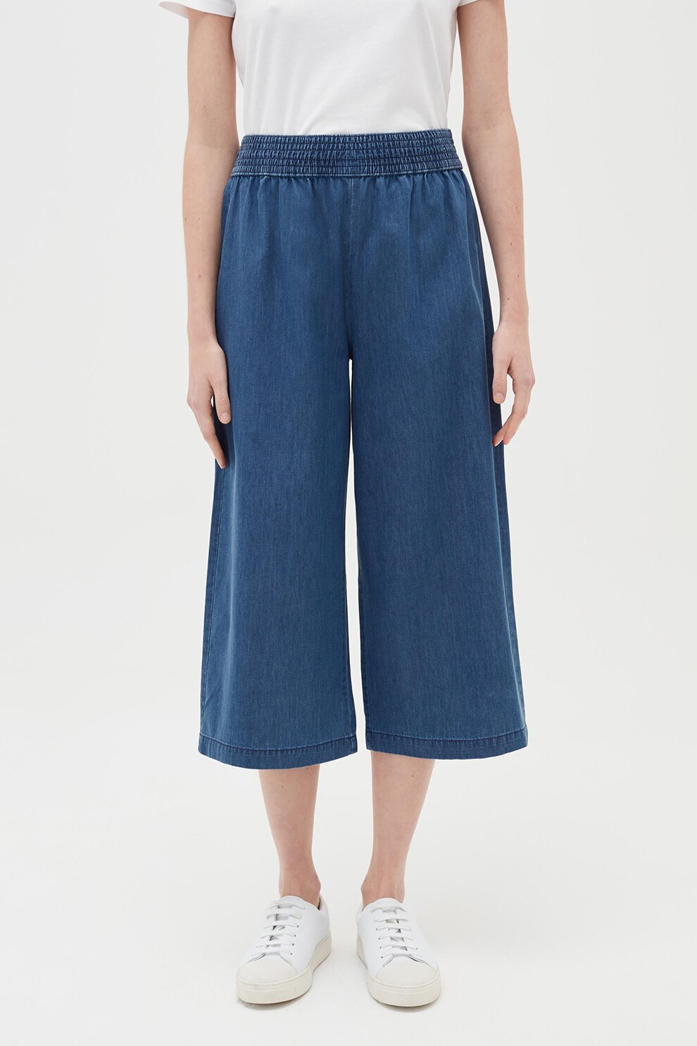 OVS, Blugi crop cu croiala ampla, Albastru