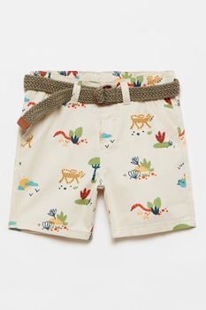 OVS, Pantaloni scurti cu o curea tesuta, Bej OVS, Pantaloni scurti cu o curea tesuta, Bej