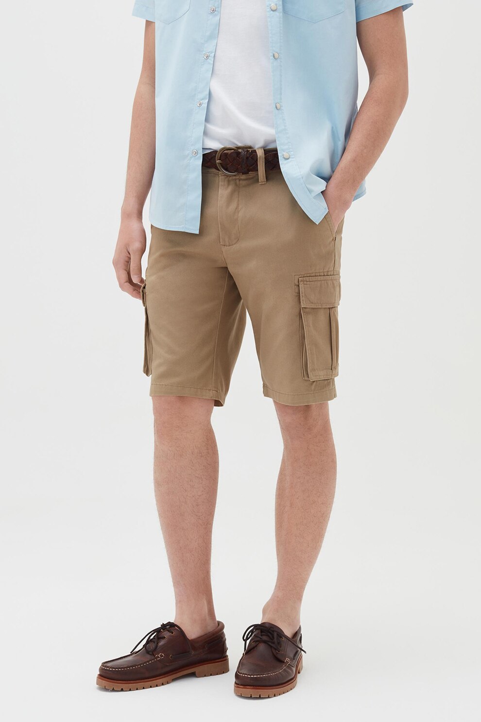 OVS, Pantaloni scurti cargo de bumbac, Bej