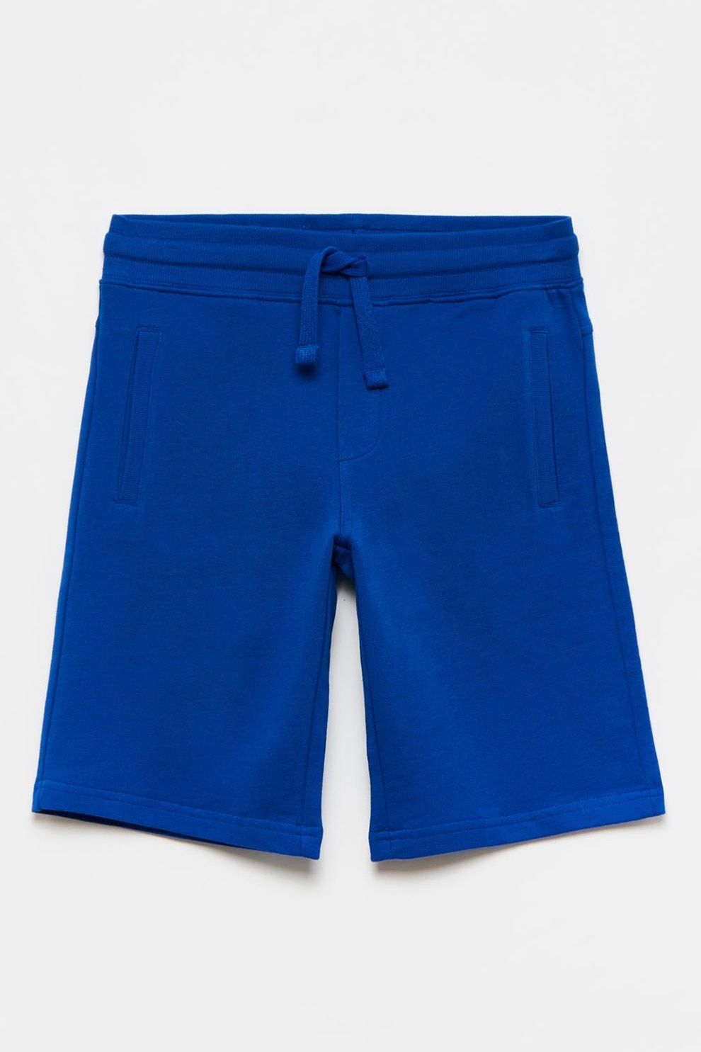 OVS, Bermude din jerseu cu snur in talie, Albastru royal