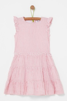 OVS, Rochie evazata fara maneci, Roz pastel, 122 CM OVS, Rochie evazata fara maneci, Roz pastel, 122 CM