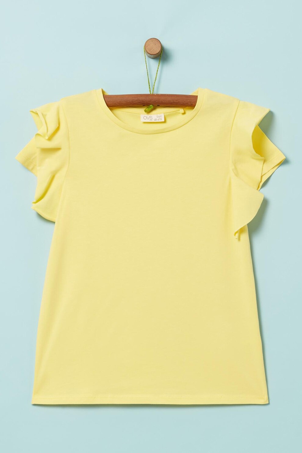 OVS, Tricou cu maneci cu volane, Galben