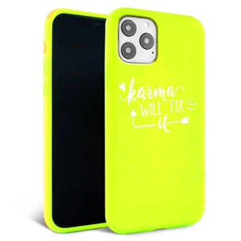 Husa pentru iPhone 11 pro - Silicon Matte - Karma 1 Husa pentru iPhone 11 pro - Silicon Matte - Karma 1
