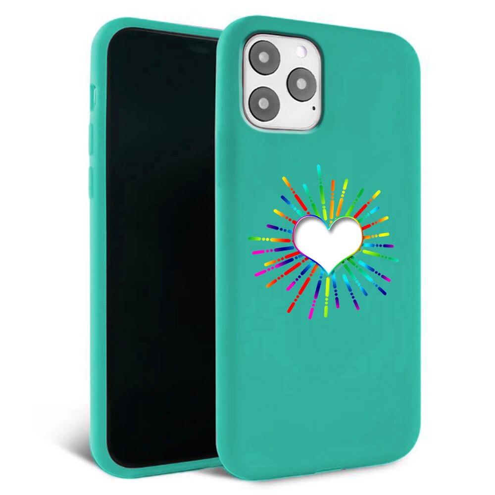 Husa pentru iPhone 11 pro - Silicon Matte - Heart 3