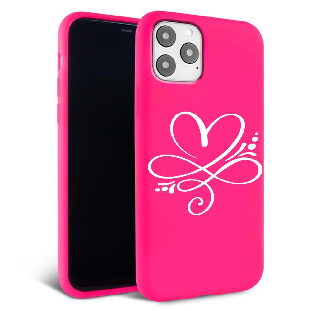 Husa pentru iPhone 11 pro - Silicon Matte - Heart 2