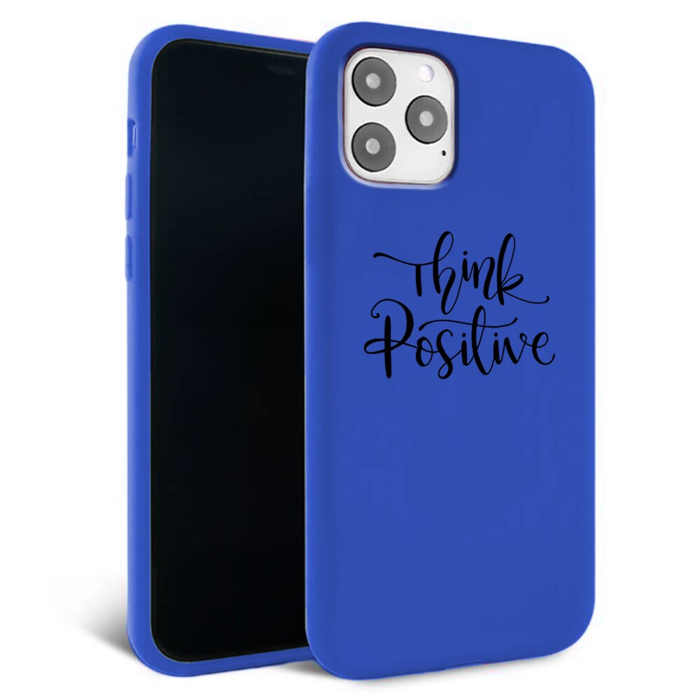 Husa pentru iPhone 11 pro - Silicon Matte - Think Positive 1