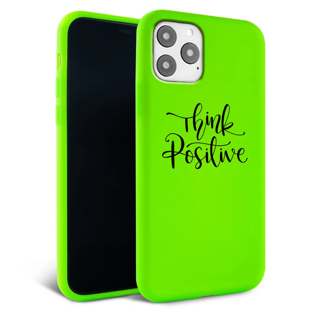 Husa pentru iPhone 11 pro - Silicon Matte - Think Positive 1