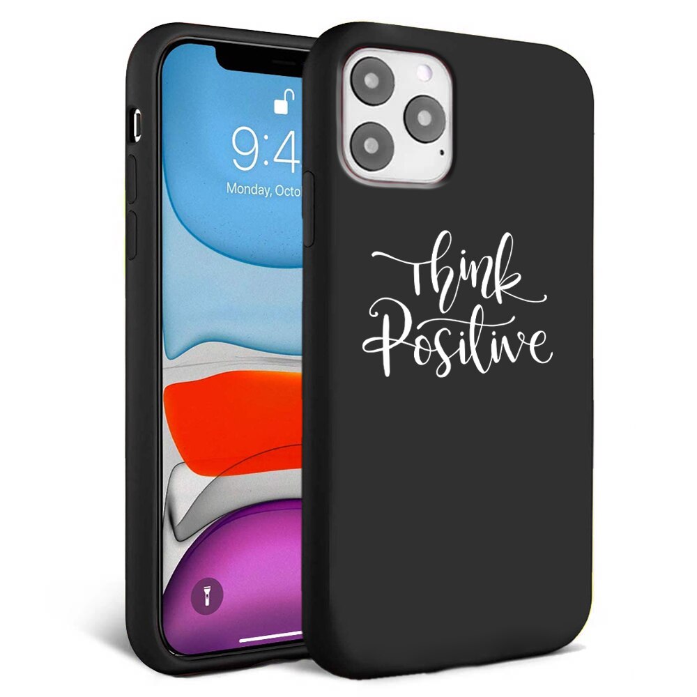 Husa pentru iPhone 11 pro - Silicon Matte - Think Positive 2