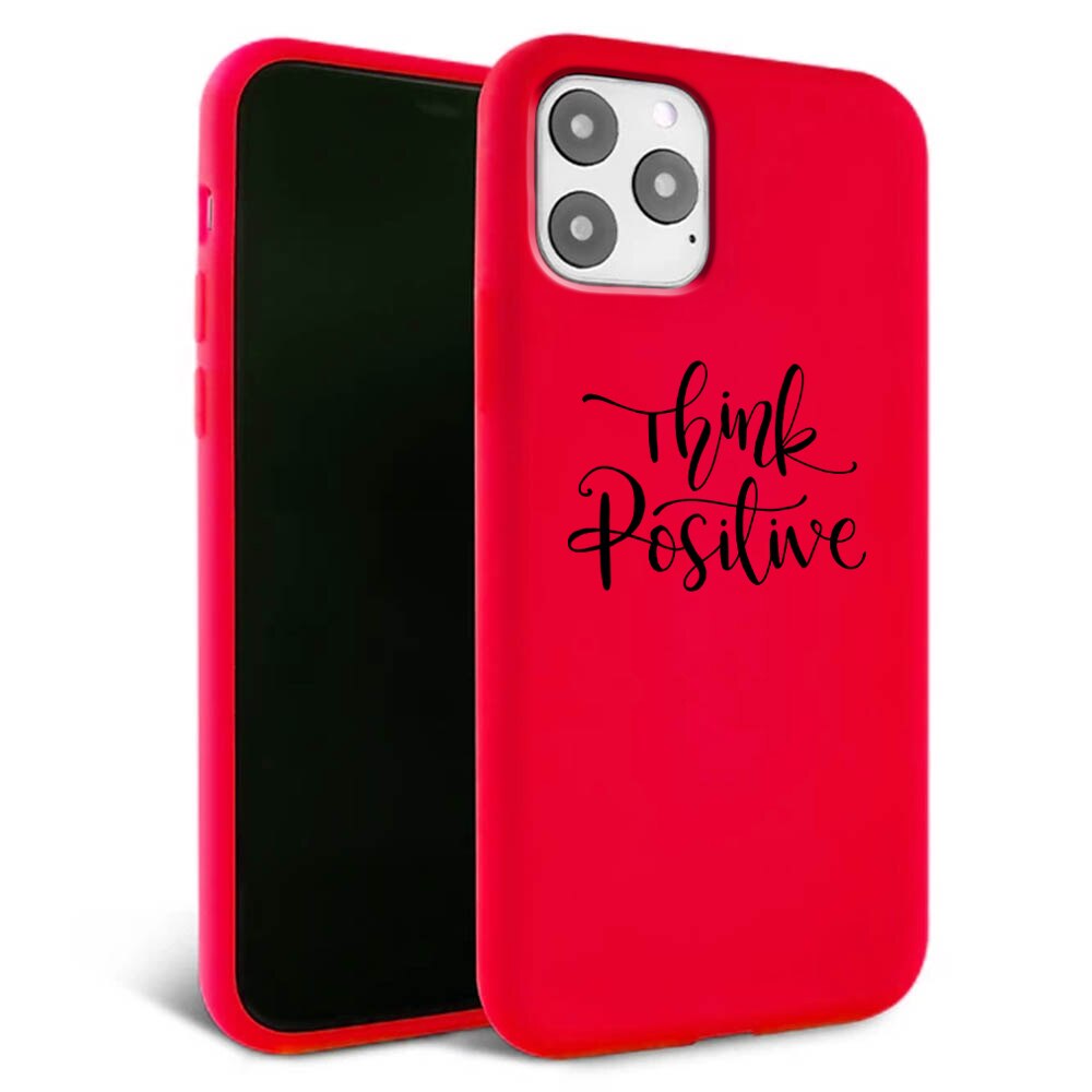 Husa pentru iPhone 11 pro - Silicon Matte - Think Positive 1