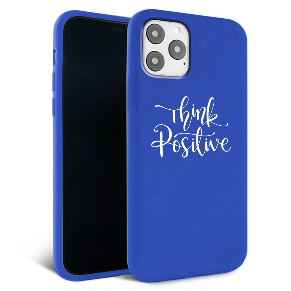 Husa pentru iPhone 11 pro - Silicon Matte - Think Positive 2