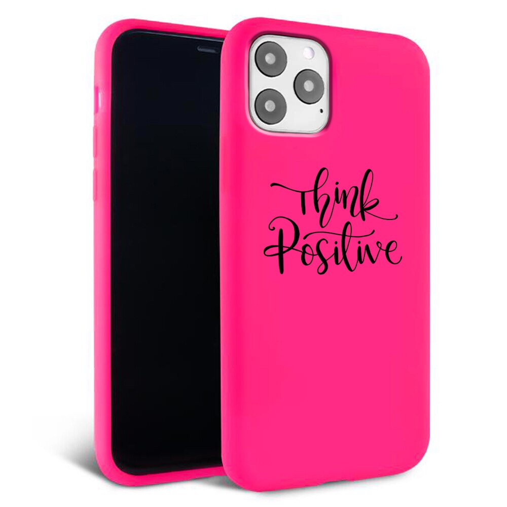 Husa pentru iPhone 11 pro - Silicon Matte - Think Positive 1