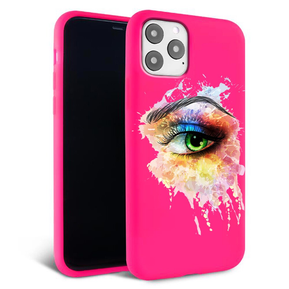 Husa pentru iPhone 11 pro - Silicon Matte - Colored eye