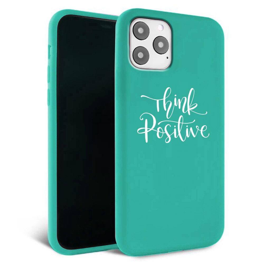 Husa pentru iPhone 11 pro - Silicon Matte - Think Positive 2