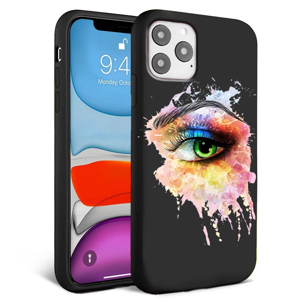 Husa pentru iPhone 11 pro - Silicon Matte - Colored eye